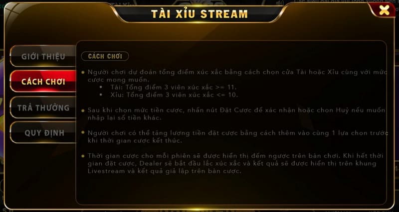 Tài xỉu livestream Go88: Bùng nổ với siêu phẩm hấp dẫn 2025 4 Một số tính năng người mới cần biết